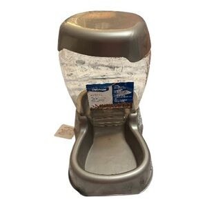 Petmate Metallic Gray PetFood Dispenser